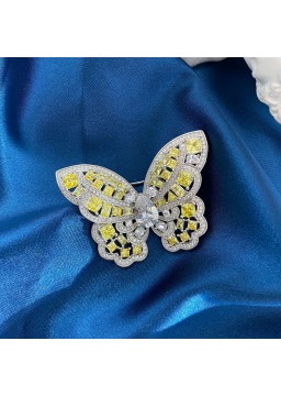 Zircon butterfly ring