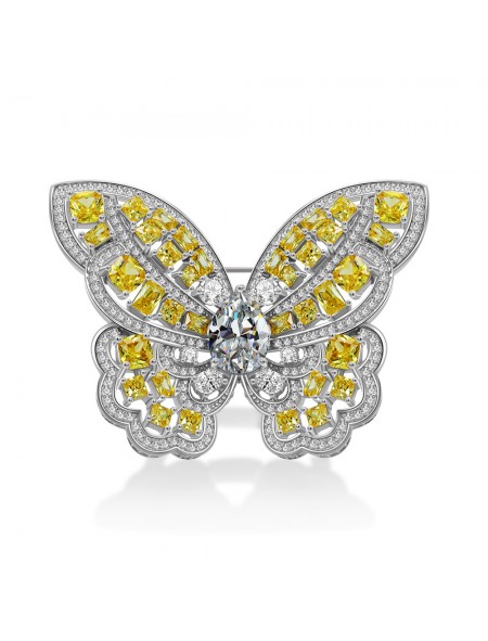 Zircon butterfly ring