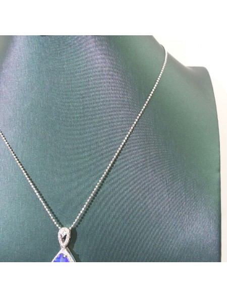 Natural London sapphire necklace