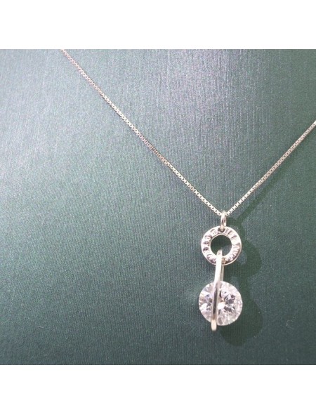 Natural Moissanite pendant necklace