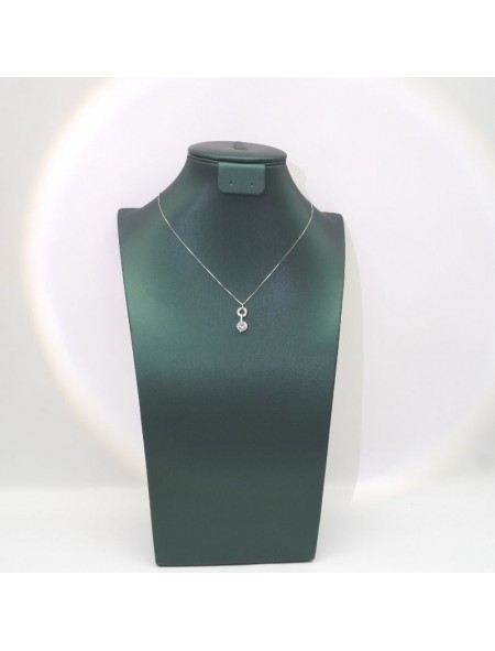 Natural Moissanite pendant necklace