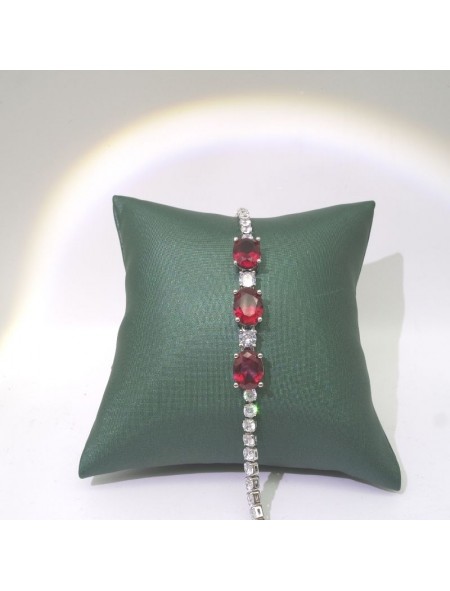 Natural Ruby/Emeral with full jewel bracelet