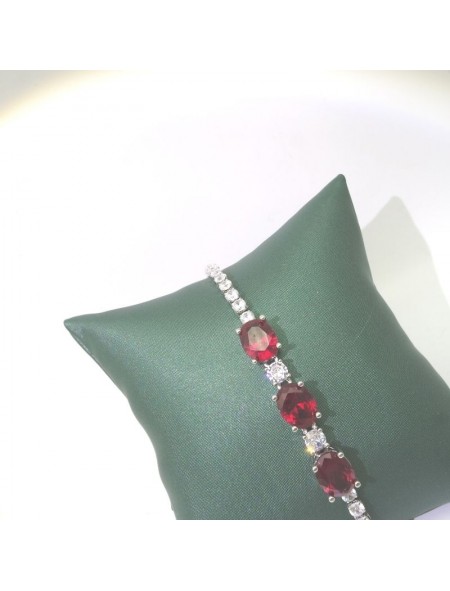 Natural Ruby/Emeral with full jewel bracelet