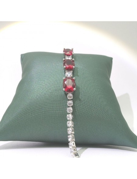 Natural Ruby/Emeral with full jewel bracelet