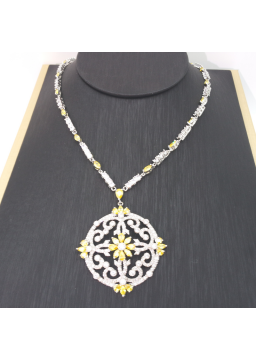 Brazilian yellow hollow Necklace