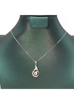 Irregular water drop round mosan Pendant