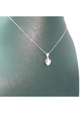 Double layer little love diamond inlaid mosan Pendant