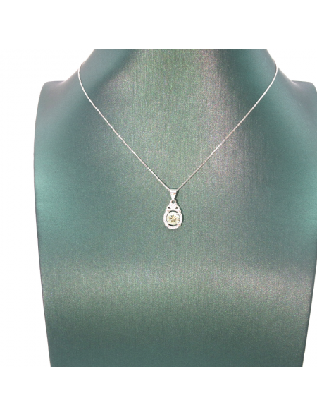 Love oval mosan Pendant