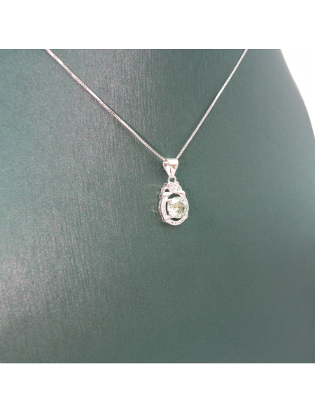 Love oval mosan Pendant