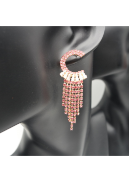 C-shaped tassel ear stud