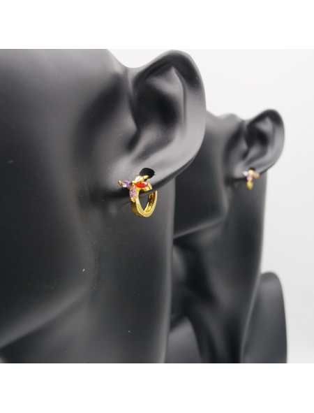 Gold ear stud set