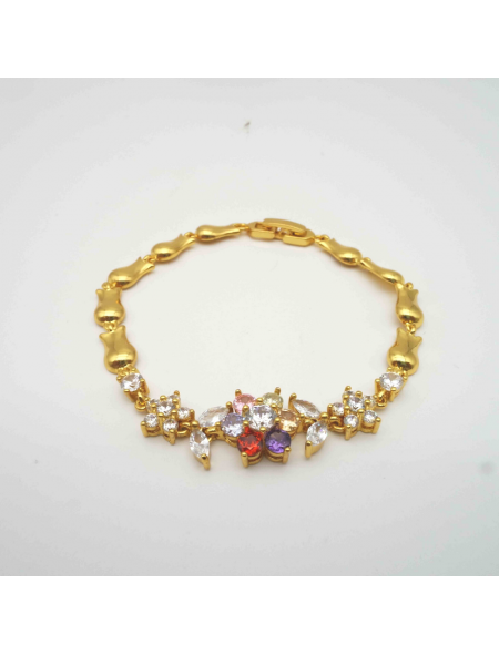 Colorful flower bracelet