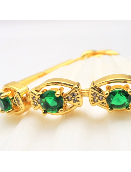 Green bow bracelet