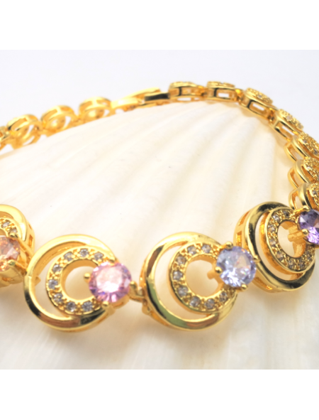 Color double looped bracelet