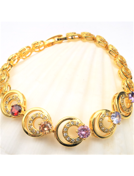 Color double looped bracelet