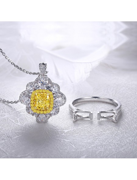 Dark fat rectangular zircon ring